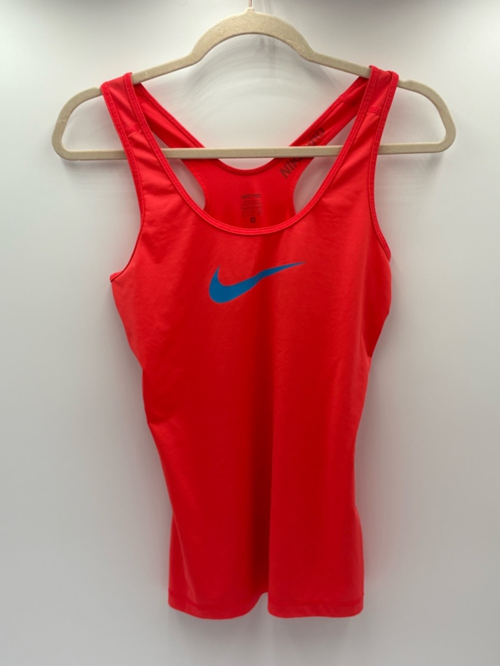 Nike Pro Dri-Fit Tank Top Neon Orange Racerback Size S
